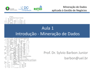 Mineração de Dados - Sylvio Barbon Junior