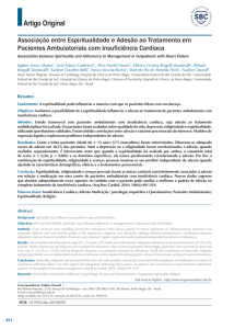 Associação entre Espiritualidade e Adesão ao Tratamento em