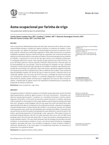 Asma ocupacional por farinha de trigo