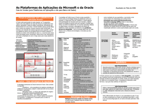 As Plataformas de Aplicações da Microsoft e da Oracle