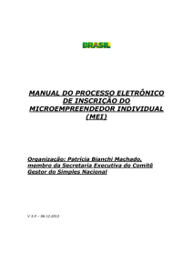 MANUAL DE INSCRI&Ccedil;&Atilde;O DO MEI