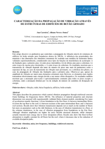 caracterização da propagação de vibração através de estruturas de