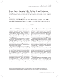 Breast Cancer Screening IARC Working Group Evaluation