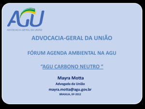 Projeto AGU-Carbono Neutro