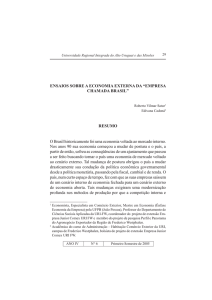 ENSAIOS SOBRE A ECONOMIA EXTERNA DA