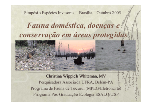 Fauna doméstica, doenças e conservação em áreas protegidas