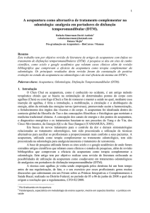 A acupuntura como alternativa de tratamento