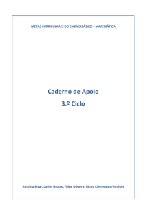 Caderno de Apoio 3.º Ciclo - Matemática? Absolutamente!