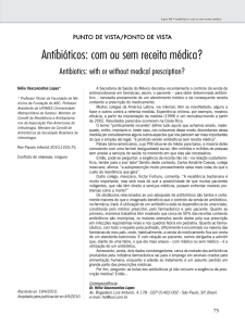 Antibióticos: com ou sem receita médica?