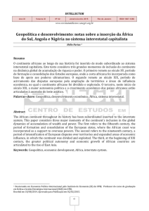 conflito, dinâmica territorial e o fenômeno dos