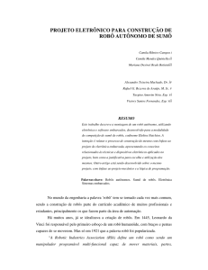 projeto eletrônico para construção de robô autônomo de sumô