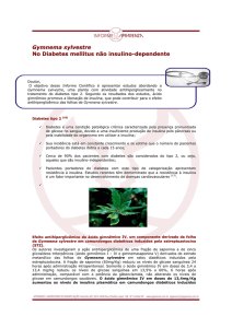 Gymnema sylvestre No Diabetes mellitus não insulino