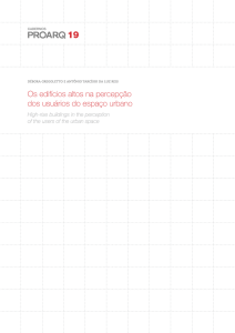 Os edifícios altos na percepção dos usuários do espaço