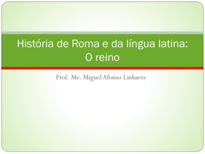 História de Roma e da língua latina