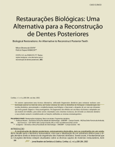 Restaurações Biológicas: Uma Alternativa para a