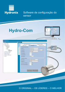 Software de calibragem e configuração para sensores Hydronix