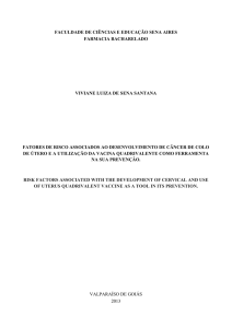 Fatores de Risco Associados ao Desenvolvimento de Câncer de