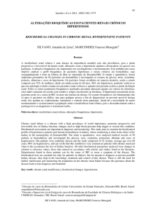 ALTERAÇÕES BIOQUÍMICAS EM PACIENTES RENAIS CRÔNICOS