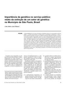 Importância da genética no serviço público: relato da extinção de