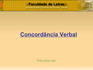 Concordância Verbal