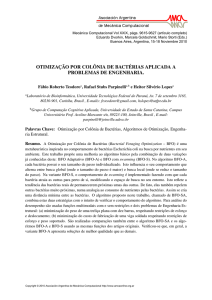 otimização por colônia de bactérias aplicada a problemas
