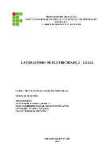 laboratório de eletricidade 2 – le2a2