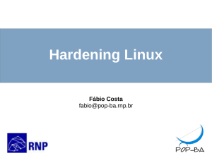 Hardening Linux - PoP-BA