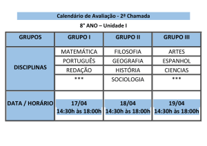 grupos grupo i grupo ii grupo iii disciplinas matemática filosofia