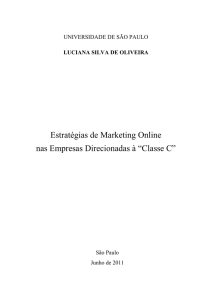 Estratégias de Marketing Online nas Empresas Direcionadas à