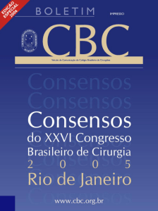 consenso , CBC - Colégio Brasileiro de Cirurgiões