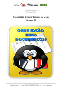 Capacitação Sistema Operacional Linux Semana III