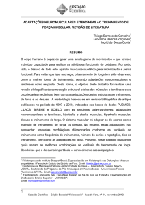 adaptações neuromusculares e tendíneas ao treinamento