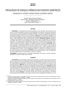 prevalência de doenças crônicas em pacientes geriátricos