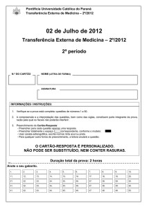 Transferência Externa - 2º período - GABARITO