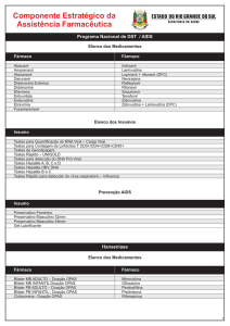 Lista de Medicamentos e Insumos do Componente Estratégico