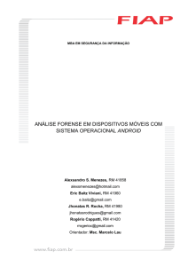 (Análise Forense em Dispositivos Móveis com Sistema Operacional