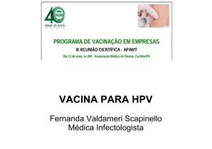 VACINA PARA HPV