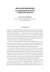 inflação brasileira - Instituto de Economia