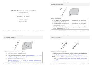 MA092 – Geometria plana e analítica - Conceitos - Imecc