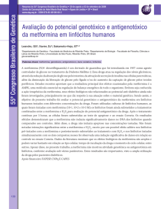 Avaliação do potencial genotóxico e antigenotóxico da metformina