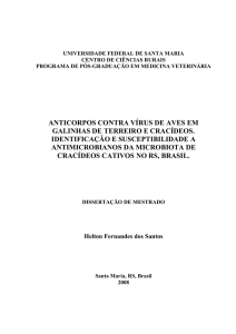 ANTICORPOS CONTRA VÍRUS DE AVES EM GALINHAS DE