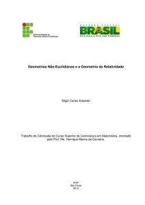 Geometrias Não-Euclidianas e a Geometria da Relatividade