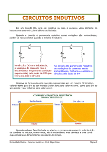 Em um circuito DC, seja ele resistivo ou não, a corrente