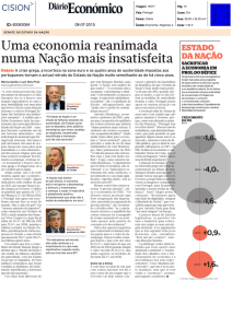 Uma economia reanimada numa Nação mais insatisfeita