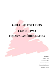 guia de estudos csnu - 1962