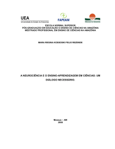 a neuroci&ecirc;ncia e o ensino-aprendizagem em ci&ecirc;ncias