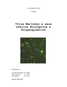 Vírus Marinhos e seus efeitos Ecológicos e Biogeoquímicos