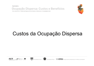 2. Custos da Ocupação Dispersa