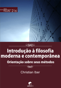 Introdução à Filosofia Moderna e Contemporânea