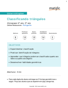 Classificando triângulos